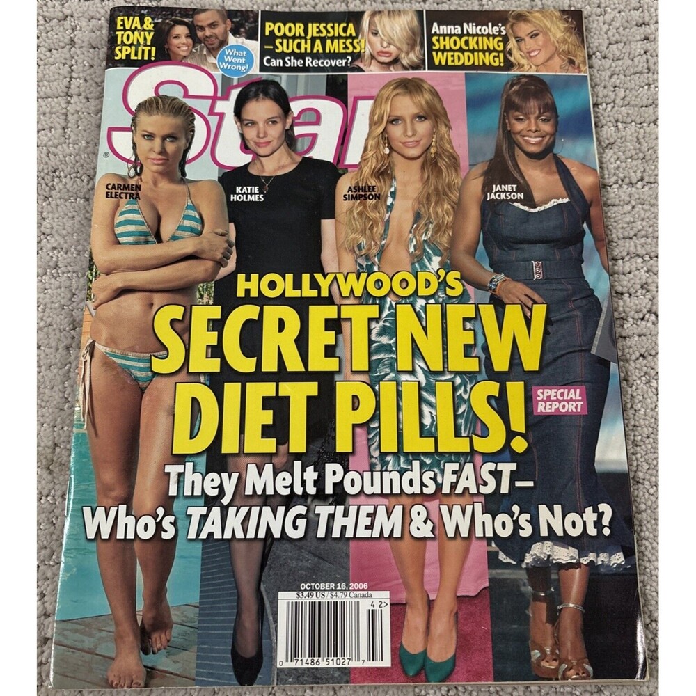 Star Magazine October 16, 2006 Carmen Electra Katie Holmes Ashlee Simpson